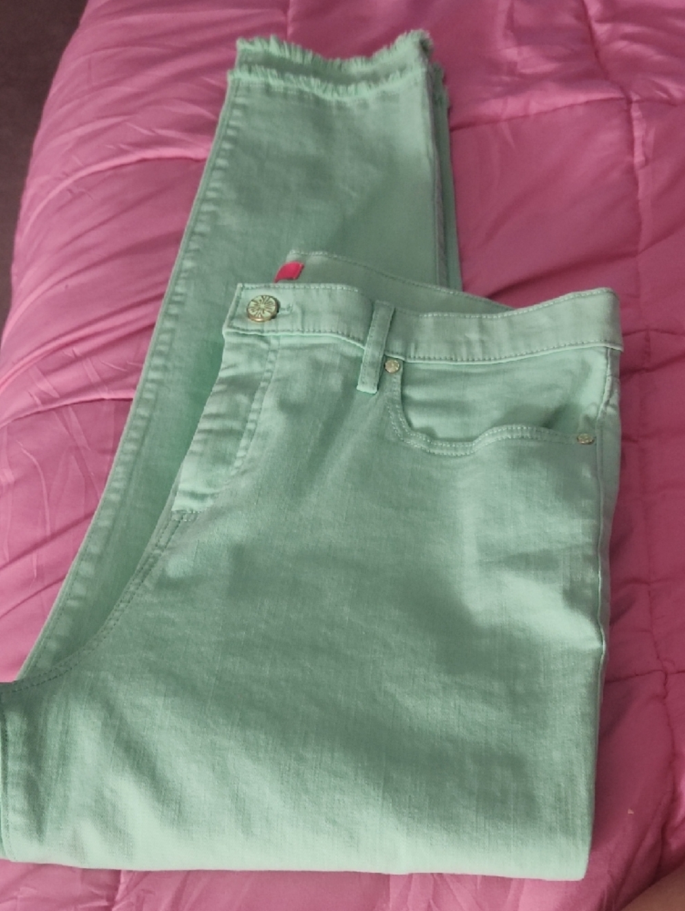 Lilly Pulitzer South Ocean High-Rise Skinny Jeans - Patina Green